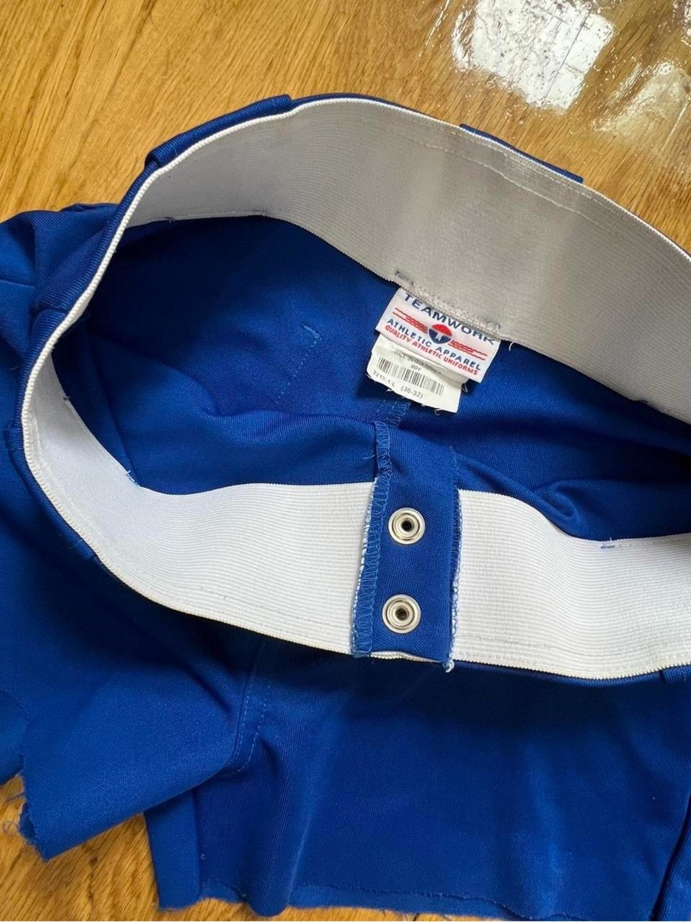 Vintage Women's High-Waist Royal Blue Shorts